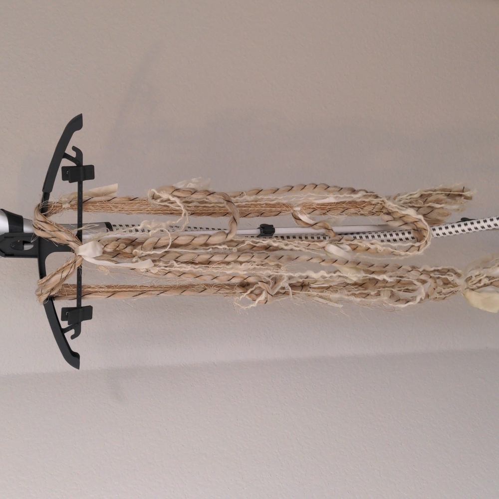 Rope Scarf in Cream and White